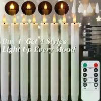 ราคา เทียน LED ไม่มีเปลวไฟแบบชาร์จได้ พร้อมรีโมทตั้งเวลาและสายชาร์จ USB เต้นไฟกระพริบพร้อมเอฟเฟกต์ละลาย/หยดแว็กซ์ หน้าต่างแสดงแว็กซ์สูง พร้อมขาตั้งเทียนสูง (1735375406665532971)