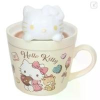 ราคา แก้วmugมีฝา Japan Sanrio Mascot Mug - Hello Kitty : Cafe Latte Art kt Size 120×125×90mm (1735439090191992823)