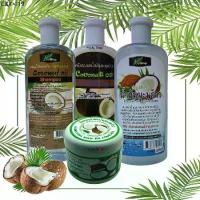 ราคา ❇(ชุดสุดคุ้ม) 4 in 1 set ซื้อ 1 ได้ถึง 3 แชมพู+ครีมนวดผม+สบู่เหลวอาบน้ำ+โคลนหมักผม สูตรน้ำมันมะพร้าว❂ (1735055991443916351)
