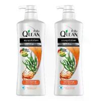 ราคา [COD] [tiktok][x2] Q'lean คิวลีน แชมพู ขจัดรังแค สูตรลดปัญหาผมขาดหลุดร่วง Galbana Algae Extract (สีส้ม) 340 มล. (1734554847703958751)