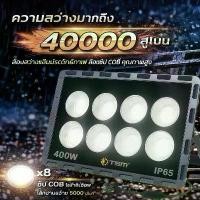 ราคา ฟลัดไลท์ มีปลั๊กเสียบในตัว LED 200W 300W 400W แสงสีขาว สปอร์ตไลท์ โคมไฟ Flood Light รุ่น TSM-LED400 แสงสว่าง 6500K IP65 AC220V (1734854574955988257)