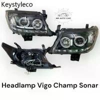 ราคา ไฟหน้า Vigo Champ 2012 2013 2014 led โปรเจคเตอร์ โคมดำ ไฟหน้าแต่ง Vigo Champ (1734933568181208283)