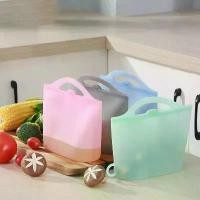 ราคา ถุงเก็บอาหารสดซิลิโคนเกรดอาหาร เหมาะสำหรับห้องครัว ไมโครเวฟ ตู้เย็น และช่องแช่แข็ง แบ่งเก็บได้ เป็นมิตรกับสิ่งแวดล้อม ปิดผนึกด้วยซิลิโคน (1731879086296434083)