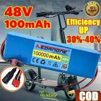 ราคา รุ่นอัพเกรดล่าสุด(แบตเตอรี่+เครื่องชาร์จ)แบตรถไฟฟ้า แบตสกู๊ตเตอร์ไฟฟ้า 48v 100Ah 30Ah 13S3P battery E-bike ไฟฟ้าจักรยานสกู๊ตเตอร์ ชุดแบตเตอรี่ปลั๊กตัว T (1735362510707786753)