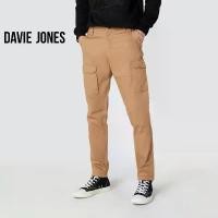 ราคา DAVIE JONES กางเกงยีนส์ Slim Tapered Fit Jeans CO0048 สีกากี (1735512449185318295)