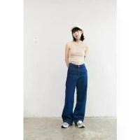 ราคา กางเกงขากระบอกเอวสูง Basic jeans (BJ) (1735010083205579973)