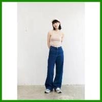 ราคา กางเกงขากระบอกเอวสูง Basic jeans (BJ) (1735355532963447836)