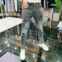 ราคา กางเกงยีนส์ทรงสกินนี่ผู้ชายสถานียุโรประดับไฮเอนด์พิมพ์ Rhinestone อินเทรนด์และมีสไตล์ลำลองสลิมฟิตฤดูใบไม้ผลิฤดูร้อนปี2025 orifant denim ขาเดฟ ปั้น เฟด ยีนส์ ฆาตกร wrangler b (1734551171760227588)