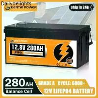 ราคา GENTAI POWER 12V 280AH แบต Lifepo4 Lithium Battery แบตลิเทียม 100A BMS Solar Battery (1734865961284372346)