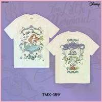 ราคา Power 7 Shop เสื้อยืดการ์ตูน The Little Mermaid ลิขสิทธ์แท้ DISNEY (TMX-189-สีครีม) COD (1735417788476851759)
