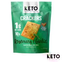 ราคา COD Keto Crackers Low Carb Crackers No Sugar Added Gluten Free (Rosemary Garlic) / Keto Crackers, a Healthy Snack Free of Gluten and Sugar. (1735475314159158705)
