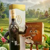 ราคา Pj Herb น้ำสมุนไพรผสมทุเรียนเทศ & Like Coffee กาแฟเพื่อสุขภาพ เซ็ทเพื่อนรัก บรรจุภัณฑ์สวยงาม (1734578975382800235)