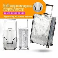 ราคา โปรโมชั่น Luggage cover พลาสติกคลุมกระเป๋าเดินทาง pvcหนาพิเศษ! ผ้าคลุมกระเป๋าเดินทาง เปิดปิดง่าย ซิปข้าง กันน้ำ 30นิ้ว (1734634368710248148)