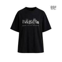 ราคา คำแนะนำการขายที่ร้อนแรงในเดือนนี้ GSP BOY BOY Unisex oversized crop tee เสื้อยืด - สีดำ DC3EBL (1735376243351455582)