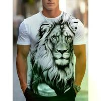 ราคา เสื้อยืด 3D พิมพ์ลายเสือสไตล์สตรีทแวร์ แฟชั่นแขนสั้น ลำลอง น่าสนใจ เสื้อยืดเท่ เสื้อยืดลายเสือสีขาว (1735312750927578472)