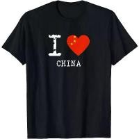 ราคา เสื้อยืด I Love China ลายธงชาติจีน พิมพ์ลายกราฟิก เสื้อยืดผู้ชาย เสื้อผ้าแขนสั้น Camiseta Hombre (1735322543083259219)