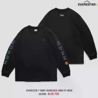 ราคา EVERESTER เสื้อแขนยาว Oversized (แขนจั้ม) Kitsune Fox เสื้อยืด สีดำ เสื้อยืดแขนยาวผู้ชาย EOLF (1734669152945276805)
