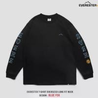 ราคา EVERESTER เสื้อแขนยาว Oversized (แขนจั้ม) Kitsune Fox เสื้อยืด สีดำ เสื้อยืดแขนยาว ผู้ชาย EOLF (1734867852601885911)
