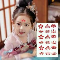 ราคา เครื่องประดับหัว, สำหรับเด็กและผู้หญิง, Bindi, สติ๊กเกอร์รอยสักพิมพ์หน้าผาก, สติ๊กเกอร์ความงามโบราณเครื่องแต่งกายโบราณ Hanfu, สำหรับผู้ใหญ่ เข็ม สัก มือ ครีม ชา สักลาย ปลอก ขา รอย สัก (173169905983484