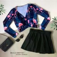 ราคา Bella long-sleeve set ชุดว่ายน้ำผู้หญิง ชุดว่ายน้ำแขนยาว bikini swimsuit minimal bikinivintage (1734877202908284033)