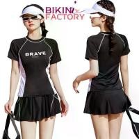 ราคา 【ของแท้ 100%】 ♩BIKINI FACTORY ชุดว่ายน้ำกีฬา ชุดว่ายน้ำทูพีช ชุดว่ายน้ำน่ารักๆ กระโปรงสั้น เนื้อผ้าพรีเมี่ยม Y233♞ (1735140673285687047)