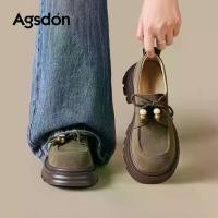 ราคา Agsdon รองเท้าผู้หญิง รองเท้า Loafers ส้นสูง - ใส่ได้หลายโอกาส & ใส่ทำงาน | ทำงาน (1735247661415958048)