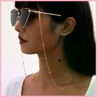 ราคา โซ่แว่นกันแดดหน้ากาก, สำหรับผู้หญิงและผู้ชาย, สีดำ, สีทองและสีเงิน, ลูกปัดโลหะผสม, โซ่กันลื่น, อุปกรณ์เสริมแว่นตาแฟชั่น, ขายส่ง, [POH SUPER GLASSES 146] (1731997808511715253)