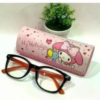 ราคา กล่องใส่แว่นตา ตลับใส่แว่น กล่องใส่แว่นพับเก็บได้ พกพาสะดวก GLASSES ลายการ์ตูน น่ารักขนาด 16x6x4 cm (1734915284348929417)