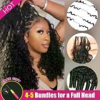 ราคา ISEE HAIR ผมถักโครเชต์ ต่อผมแท้ แบบไม่มีปม แยกช่อแล้ว 50 กรัม/แพ็ค (32-38 เส้นต่อแพ็ค) – ทรงผมเปียโบโฮแบบไม่มีปม, 4-5 แพ็คสำหรับเต็มศีรษะ, ทรงผมป้องกันผมหยิกและลอนหลากหลายแบบสำหร (1735290110409476066)
