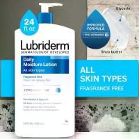 ราคา พร้อมส่ง. ขวดใหญ่ 709ml Lubriderm Fragrance Free Daily Moisture Lotion + Pro-Ceramide, Shea Butter & Glycerin, Face, Hand & Body Lotion for Sensitive Skin, Hydrating Lotion for (1731824179397232438)
