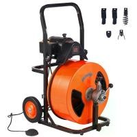 ราคา Drain Cleaning Machine 100FT x 3/4 Inch Sewer Snake Machine Auto Feed Drain Auger Cleaner w/ Air-... (1734692750985233993)