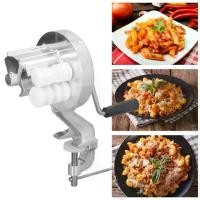 ราคา [Local]Manual Pasta Maker Pasta Machine Macaroni Maker Macaroni Machine Aluminium Alloy Silver Portable Hand Cranking Noodles Pressing Machine for Kitchen Restaurant (1735099850289743220)