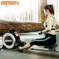 ราคา OneTwoFit Air Rowing Machine เครื่องออกกำลังกายแบบกรรเชียงบก ปรับความต้านทานได้ 100 กก น้ำหนักความจุการออกกำลังกาย (1734561414482528067)