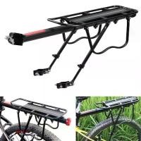 ราคา [จัดส่งทันที] จำนวน 1 อัน Bicycle Rear Seat ตะแกรงท้ายจักรยาน RACK แบบจับหลักอาน ก้านตรง พร้อมขายึด Bicycle Luggage Carrier Cargo (1735407210316728053)