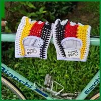 ราคา ถุงมือจักรยาน ถุงมือถัก สไตล์วินเทจ ลายธงชาติเยอรมัน Vintage bicycle gloves (1735480991021499813)