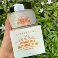 ราคา พกพาสะดวก ครีมหน้าสด ครีมน้ำนมเข้มข้น LABEL YOUNG Vitamin Milk Whitening Cream 55gครีมหน้าสด ครีมน้ำนมเข้มข้น LABEL YOUNG Vitamin Milk Whitening Cream 55g แฟชั่น (1735413273056150570)