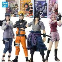 ราคา Authentic from Bandai SHF Naruto Shippuden Hyuga Hinata Uzumaki Naruto Uchiha Sasuke Haruno Sakura anime figure dolls for collectors. (1735217711981626543)