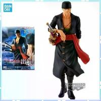 ราคา One Piece anime figure, Roronoa Zoro, genuine from Bandai Banpresto, size 17 cm.Made from PVC, collectibles, gifts, toys. (1735217681743185071)
