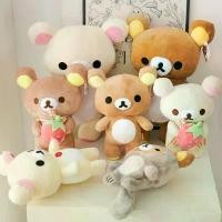ราคา Limited Offer：Kawaii Strawberry Rilakkuma Plush Doll Anime Teddy Bear Rilakkuma Bear Dress up Raccoon Plushies Pelcuhe Stuffed Doll Kid Gift (1735471286687205343)