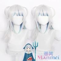 ราคา Manmei Hololive English Cosplay Gawr Gura Wig Cute Wigs (1734674258574411089)