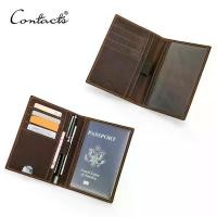 ราคา A Happy CONTACT ที่ใส่หนังสือเดินทางสำหรับผู้ชาย หนังแท้ กระเป๋าสตางค์ขนาดเล็ก ที่ใส่บัตร สำหรับหนังสือเดินทาง สไตล์วินเทจ กระเป๋าเดินทางสำหรับหนังสือเดินทาง (1735155559846807250)