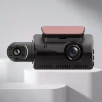 ราคา Dual Lens Dash Cam HD 1080P รถ DVR Night Vision กล้องวิดีโออัตโนมัติ G-sensor Loop Recording ที่จอดรถ 110 องศามุมกว้าง (1734754195313231637)