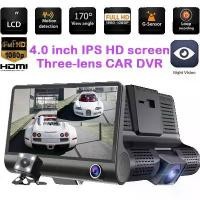 ราคา [COD] กล้องติดรถยนต์ 3 เลนส์หน้าจอขนาด 4 นิ้ว รองรับเมมโมรี่สูงสุดถึง 32 GB Three Camera Lens HD Car Recorder DVR DASH CAM (1734970987735778872)