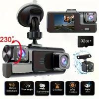 ราคา 2&3 Channel Dash Cam for Cars - 1080P Front & 480P Rear, 5.08 cm IPS Screen, Night Vision, G-Sensor, WDR, Loop Recording - Car Camera - Dash Camera for Cars Front and Rear - Vehi (1733921166190150721)