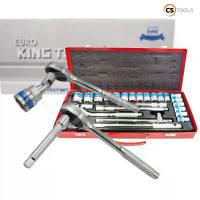 ราคา Certified productsEURO KING TOOLS ชุดประแจบล็อก 24 ชิ้น ขนาด 1/2 (4หุน)ชุดดอกไขควง ชุดบล็อค ชุดบล็อก ชุดประแจ เครื่องมือช่าง (1731319691161863472)