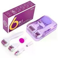 ราคา Home Use 6-In-1 Derma Microneedling Roller-Kit Skin Care Tools For Face and Body 0.3mm (1734783021162529916)