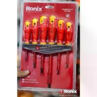 ราคา Ronix รุ่น RH-2724 ไขควง ชุดไขควง 6 ชิ้น ไขควงหุ้มฉนวน Insulation VDE 1000V Screwdriver Set, TPR Handle (1735460023351477303)