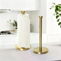 ราคา [Oossoo] High-End Elegance Gold Kitchen Roll Holder - Drill-Free Vertical Paper Towel Rack, Premium Brushed Stainless Steel Organizer (1735005585256646446)