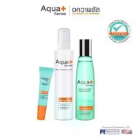 ราคา (ส่งฟรี) Aqua+ Series Daily Clear Defense & Skin Soothing Milky Wash & Water Essence (1735500735866242805)