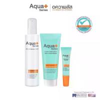 ราคา (ส่งฟรี) Aqua+ Series Skin Soothing Milky Wash & Clear Complexion & Daily Clear Defense (1734901454210369029)